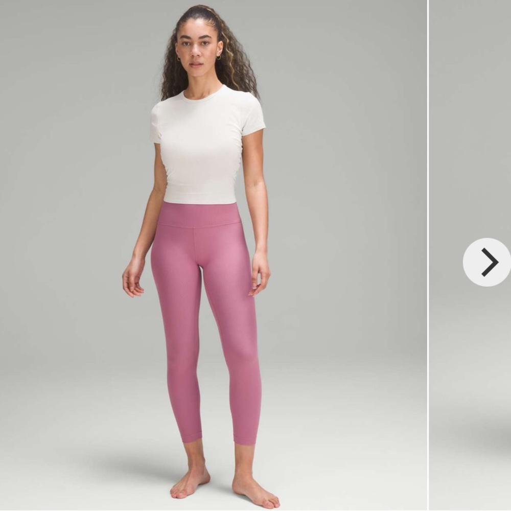 Lululemon Ribbed Align 25” velvet dust NWT!